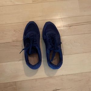 Navy blue Zara platform sneakers